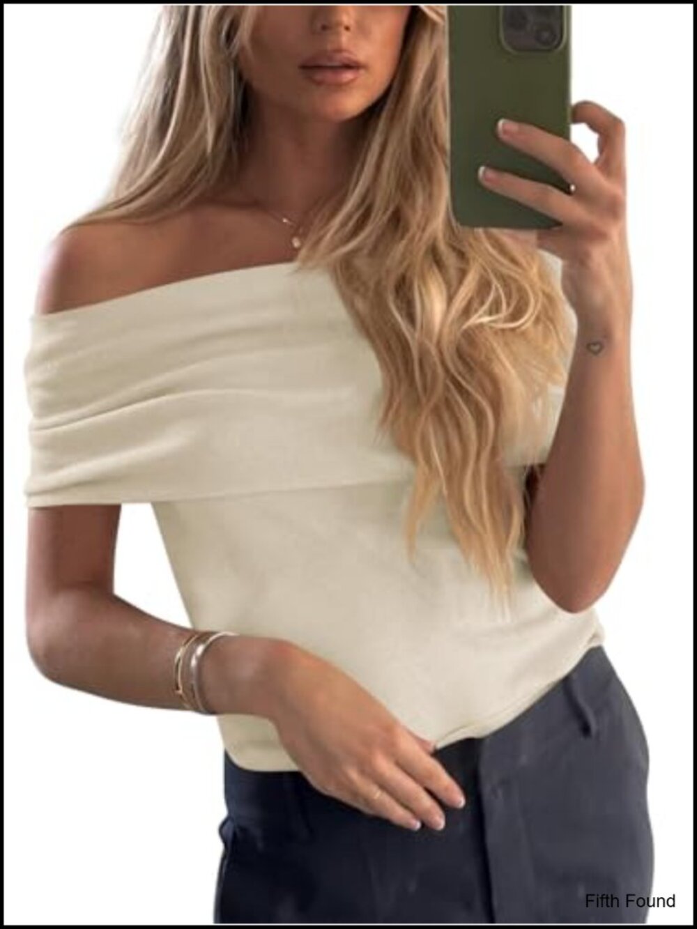Off The Shoulder Ribbed Sleeveless Sweater Pullover